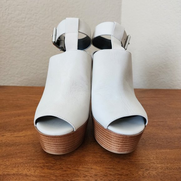 Rebecca Minkoff Cece Platform Sandals - Stone - Size 5 - Picture 3 of 8